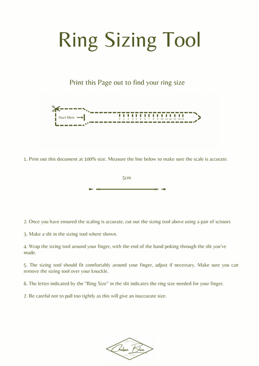 Ring Sizing Tool (Free Download)